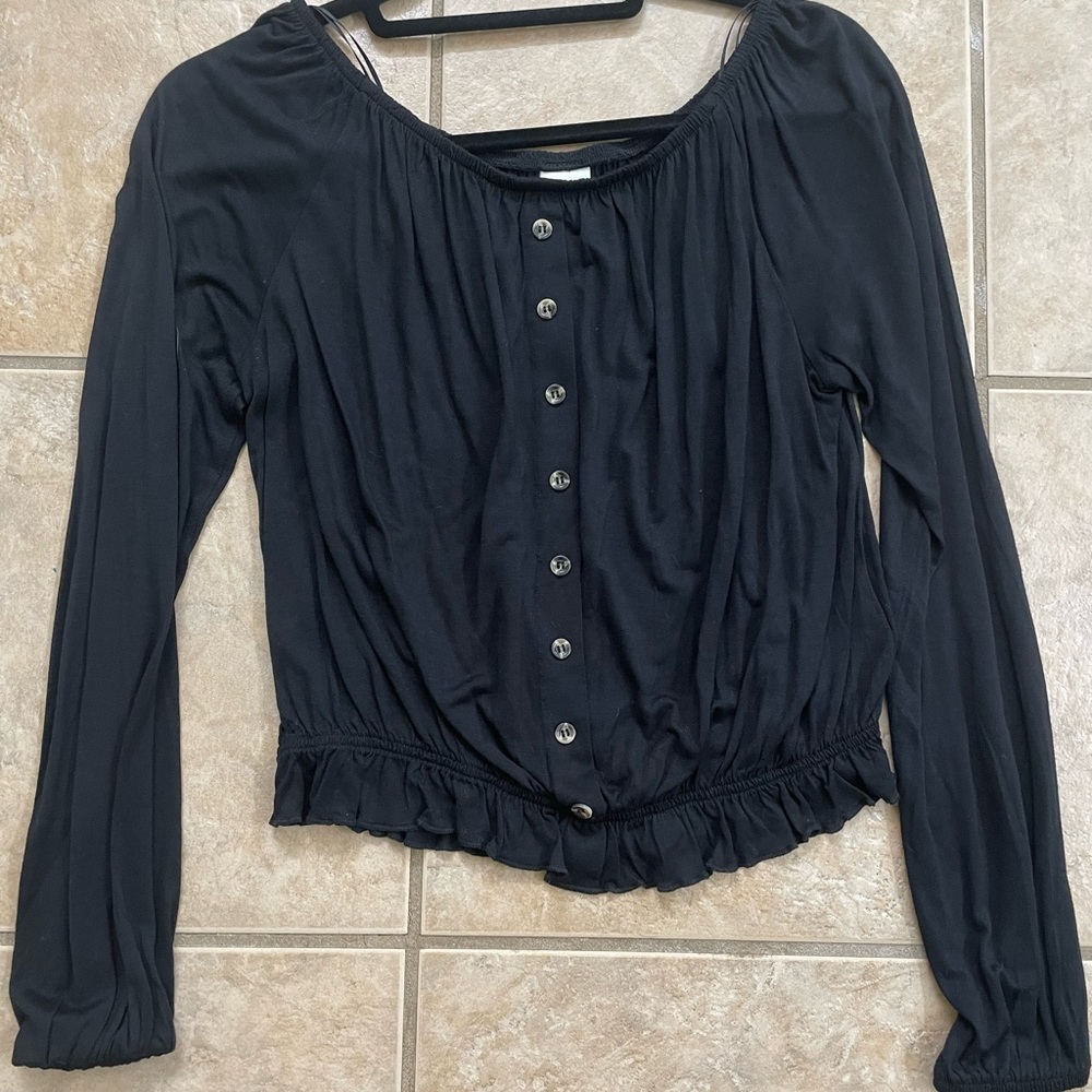 H&M black blouse small